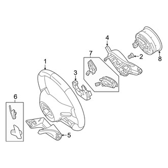 Mercedes-Benz OE - Steering Wheel & Trim (With AMG Performance Wheel Drive Unit, W/O AMG Drive Unit)