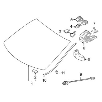 Mercedes-Benz OE - Windshield - Glass