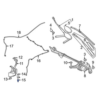 Mercedes-Benz OE - Windshield Washer Pump Grommet