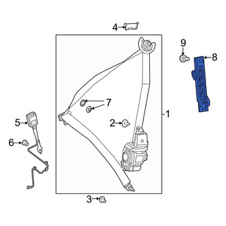 Mercedes-Benz OE - Front Seat Belt Height Adjuster