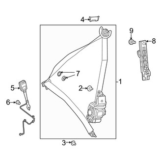 Mercedes-Benz OE - Restraint Systems - Front Seat Belts