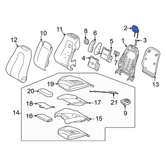 Mercedes-Benz OE - Front Right Headrest
