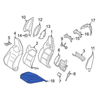 Mercedes-Benz OE - Front Right Seat Cushion Foam
