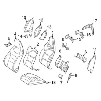 Mercedes-Benz OE - Seats & Tracks - Passenger Seat Components (With AMG Performance Seat)