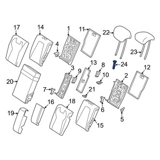 Mercedes-Benz OE - Rear Headrest Guide
