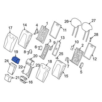Mercedes-Benz OE - Rear Upper Center Seat Back Cushion Cover