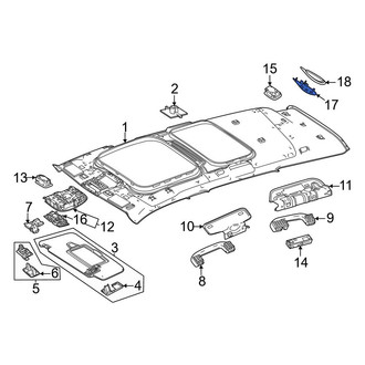 Mercedes-Benz OE - Left Upper Speaker Cover