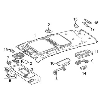 Mercedes-Benz OE - Roof - Interior Trim (W/O Panoramic Roof)