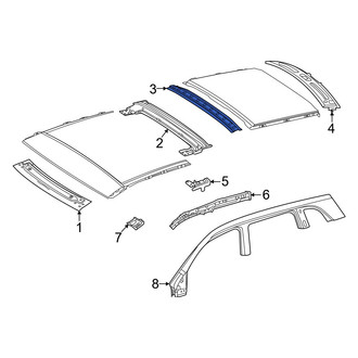 Mercedes-Benz OE - Rear Roof Bow