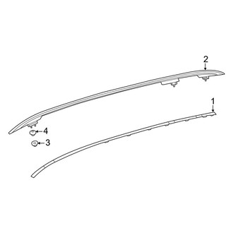 Mercedes-Benz OE - Roof - Exterior Trim (With Panoramic Roof)
