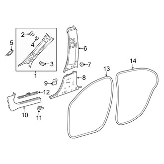 Mercedes-Benz OE - Pillars, Rocker & Floor - Interior Trim