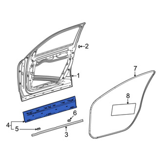 Mercedes-Benz OE - Rear Left Outer Door Outer Panel