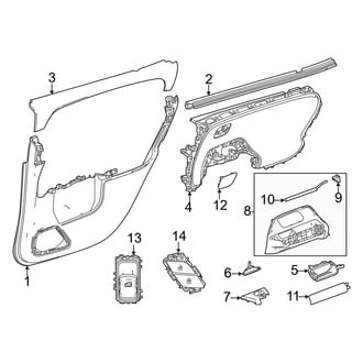 Mercedes-Benz OE - Rear Door - Interior Trim