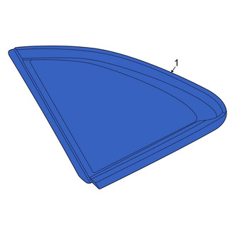 Mercedes-Benz OE - Rear Left Quarter Glass