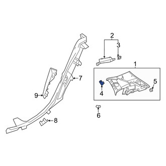 Mercedes-Benz OE - Left Lower Body C-Pillar Trim Panel Cap