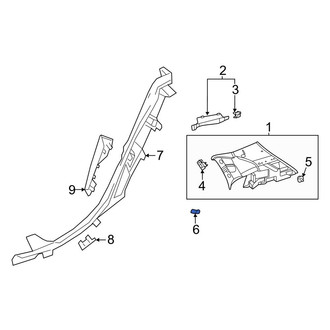 Mercedes-Benz OE - Right Lower Body C-Pillar Trim Panel Cap