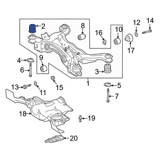 Mercedes-Benz OE - Front Suspension Crossmember Insulator