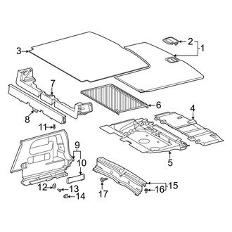 Mercedes-Benz OE - Rear Body & Floor - Interior Trim (Trunk Trim)