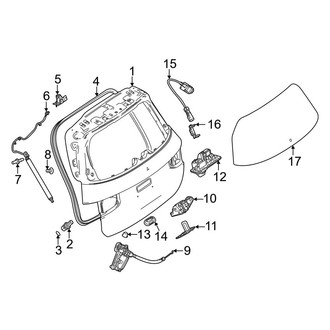Mercedes-Benz OE - Lift Gate - Gate & Hardware