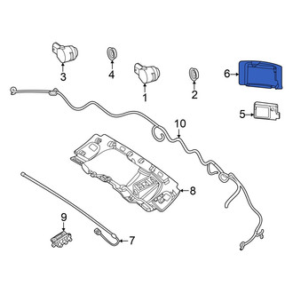 Mercedes-Benz OE - Rear Right Blind Spot Detection System Warning Sensor Bracket