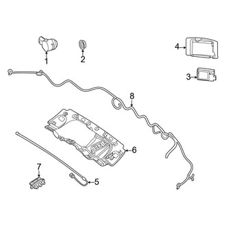 Mercedes-Benz OE - Rear Bumper - Electrical Components (W/O AMG Line)