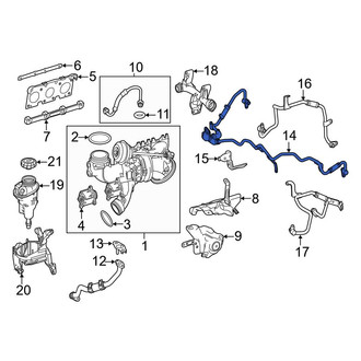 Mercedes-Benz OE - Turbocharger Coolant Line