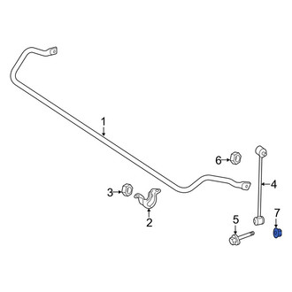 Mercedes-Benz OE - Front Suspension Stabilizer Bar Link Nut