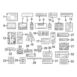 Mercedes-Benz OE - Information Labels - Labels