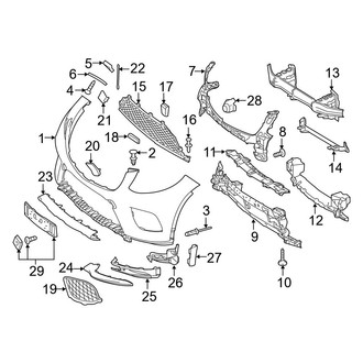 Mercedes-Benz OE - Front Bumper & Grille - Bumper & Components