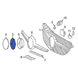 Mercedes-Benz OE - Front Inner Grille Emblem