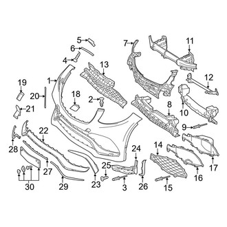Mercedes-Benz OE - Front Bumper - Bumper & Components