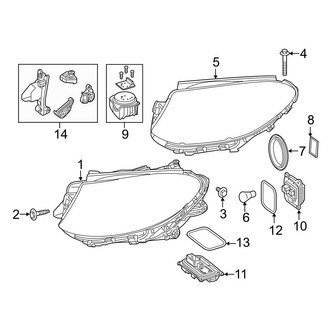 Mercedes-Benz OE - Front Lamps - Headlamp Components