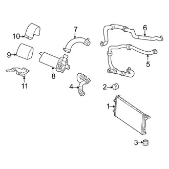 Mercedes-Benz OE - Cooling - Radiator & Components (Low Temp Radiator)
