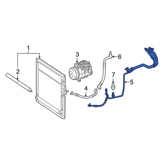 Mercedes-Benz OE - A/C Refrigerant Suction Hose