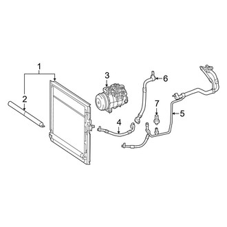 Mercedes-Benz OE - Air Conditioner & Heater - Condenser, Compressor & Lines