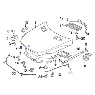 Mercedes-Benz OE - Front Hood Stop Buffer