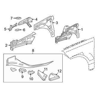 Mercedes-Benz OE - Fender - Inner Components