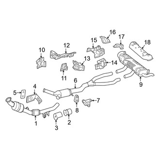 Mercedes-Benz OE - Exhaust System - Exhaust Components (4Matic)