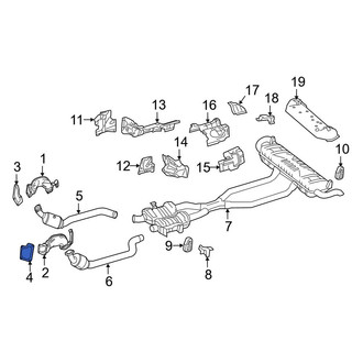 Mercedes-Benz OE - Left Exhaust Pipe Flange Gasket