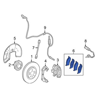 Mercedes-Benz OE - Front Disc Brake Pad Set