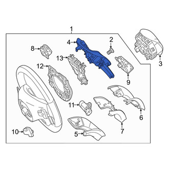 Mercedes-Benz OE - Upper Steering Wheel Trim