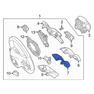 Mercedes-Benz OE - Lower Inner Steering Wheel Trim