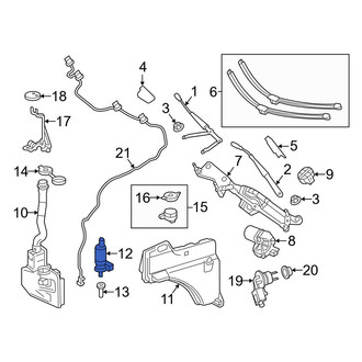 Mercedes-Benz OE - Front Windshield Washer Pump