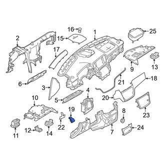 Mercedes-Benz OE - Left Outer Instrument Panel Trim Panel