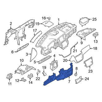 Mercedes-Benz OE - Instrument Panel Cover