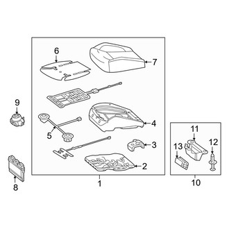 Mercedes-Benz OE - Seats & Tracks - Passenger Seat Components (Seat Cushion)