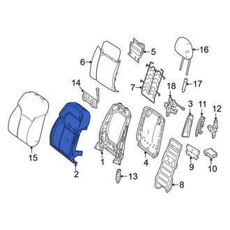 Mercedes-Benz OE - Front Left Seat Back Cushion