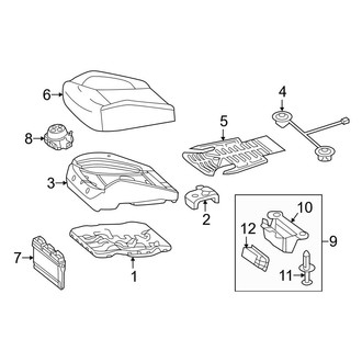 Mercedes-Benz OE - Seats & Tracks - Driver Seat Components (Seat Cushion)