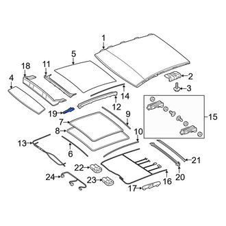 Mercedes-Benz OE - Sunroof Deflector Hinge