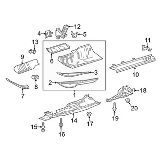 Mercedes-Benz OE - Pillars, Rocker & Floor - Floor